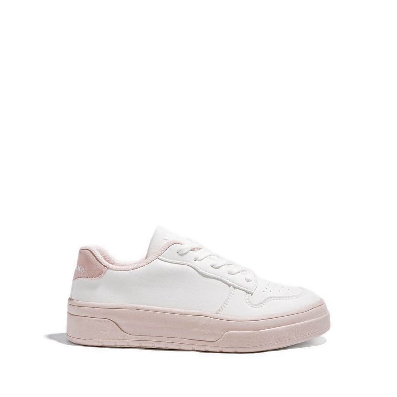 Buff Women's Sneakers - Off-White/Pink