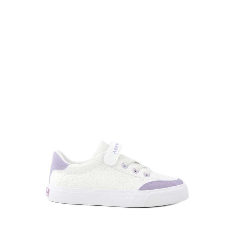 Brina Jr Girls Sneakers Shoes- White/Lavender