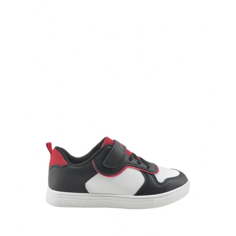 Benji Jr Boys Sneakers- White/Black