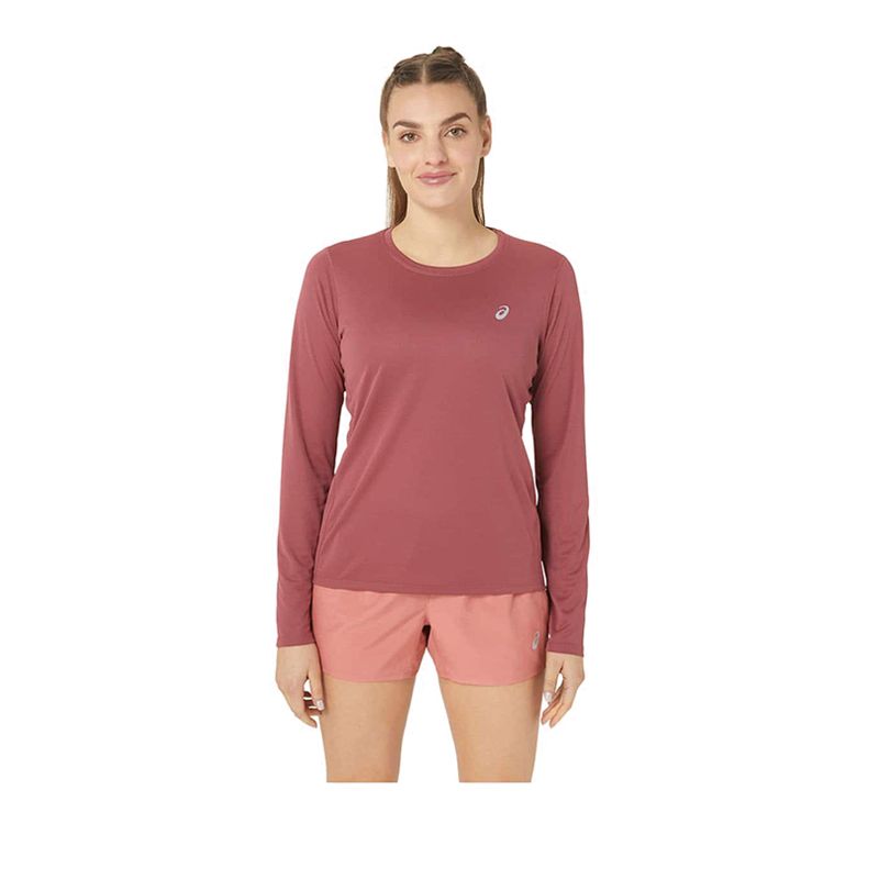 Silver Ls Women Running Long Sleeves Top - Red