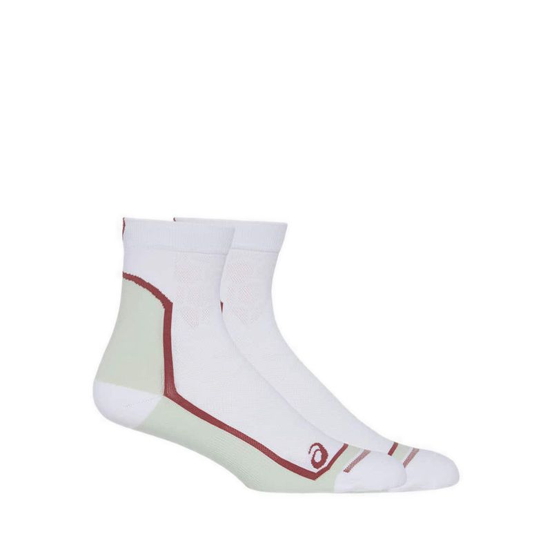 Road Quarter Unisex Running Socks - White