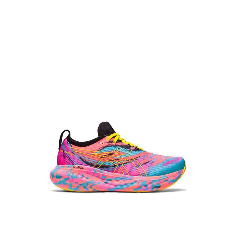 Gel-Nimbus 25 Women Standard Color Injection Running Shoes - Aquarium/Vibrant Yellow