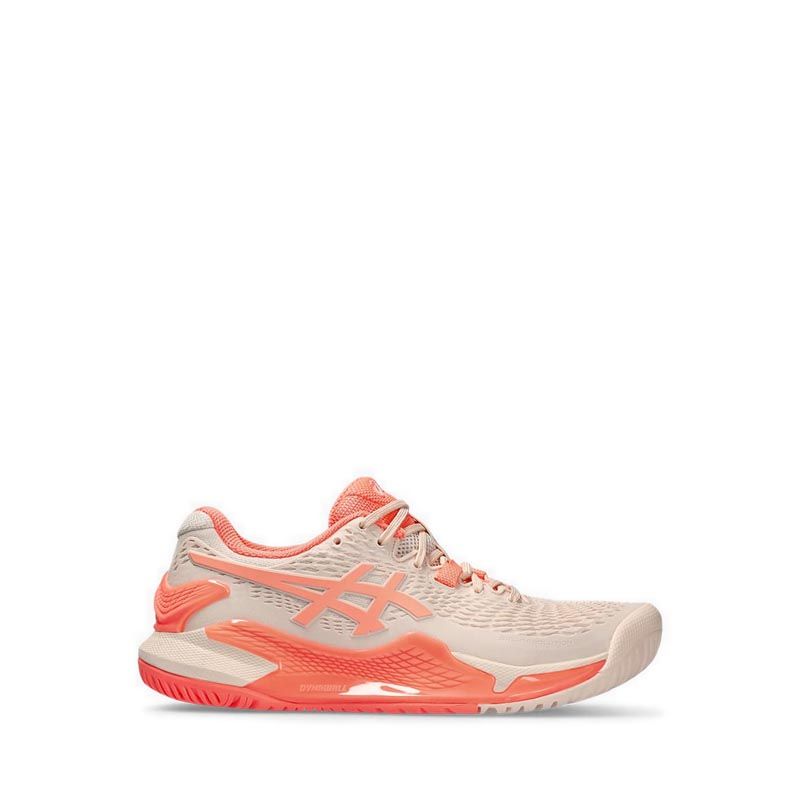 Gel-Resolution 9 Women Standard Tennis Shoes - PEARL PINK/SUN CORAL