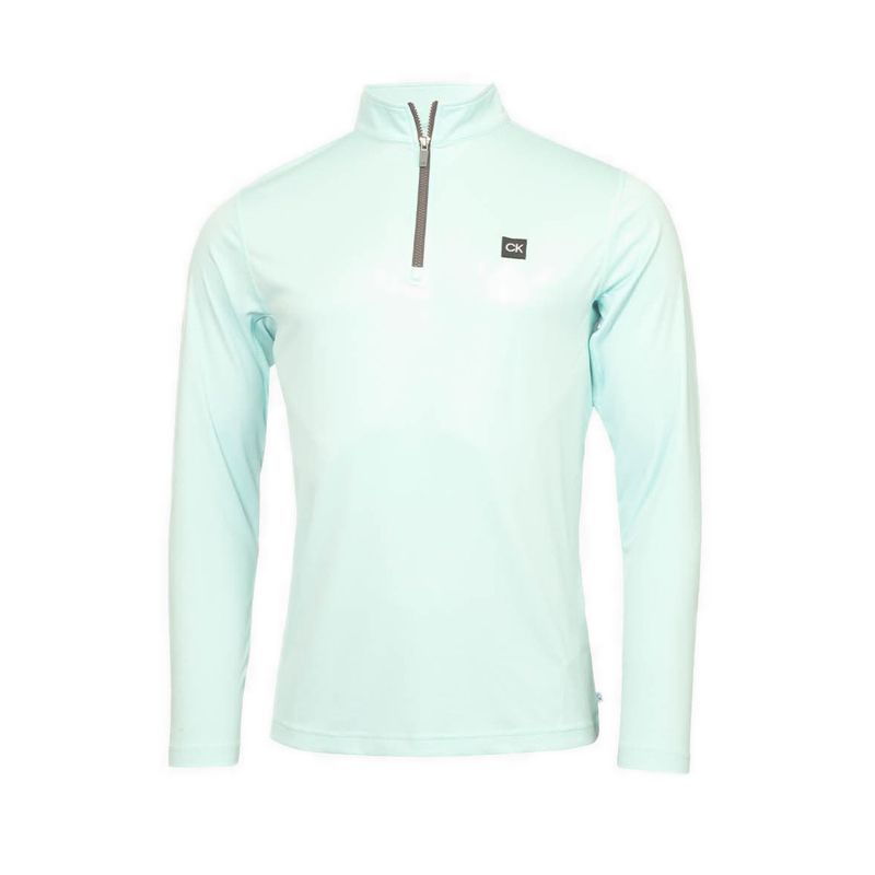 WESTGATE HALF ZIP LONG SLEEVES MEN'S - AQUA