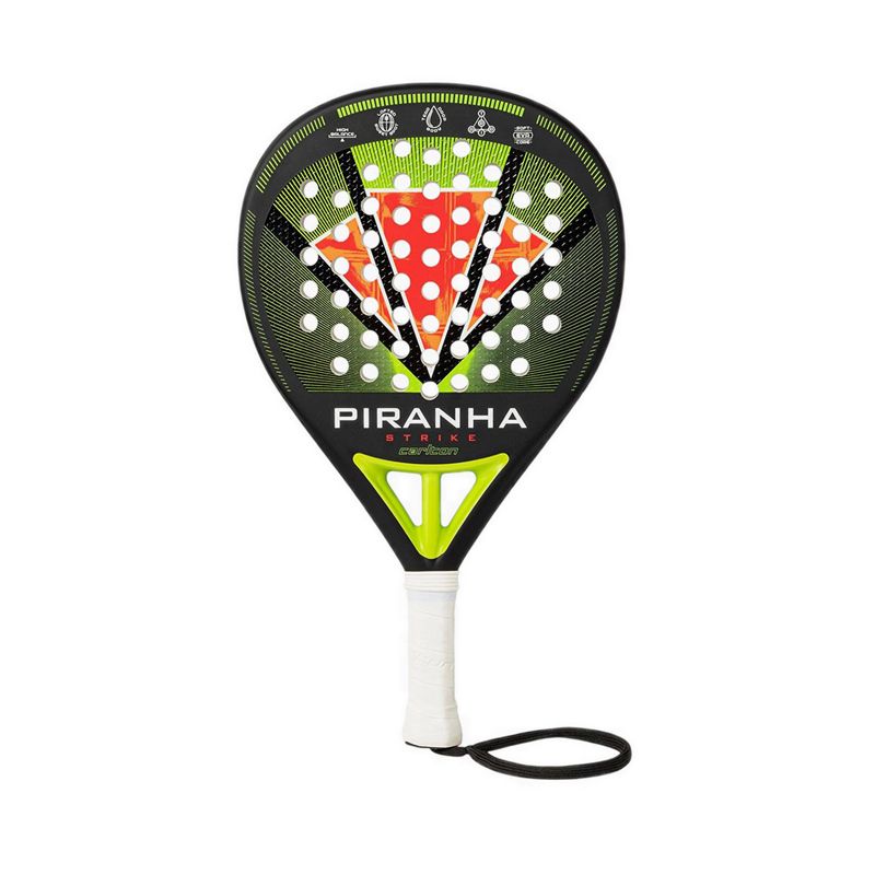 Piranha Strike Unisex Padel Racket - Black/Green