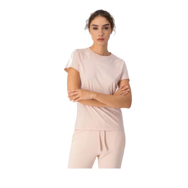 Women's Double Tape Tshirt - Peach