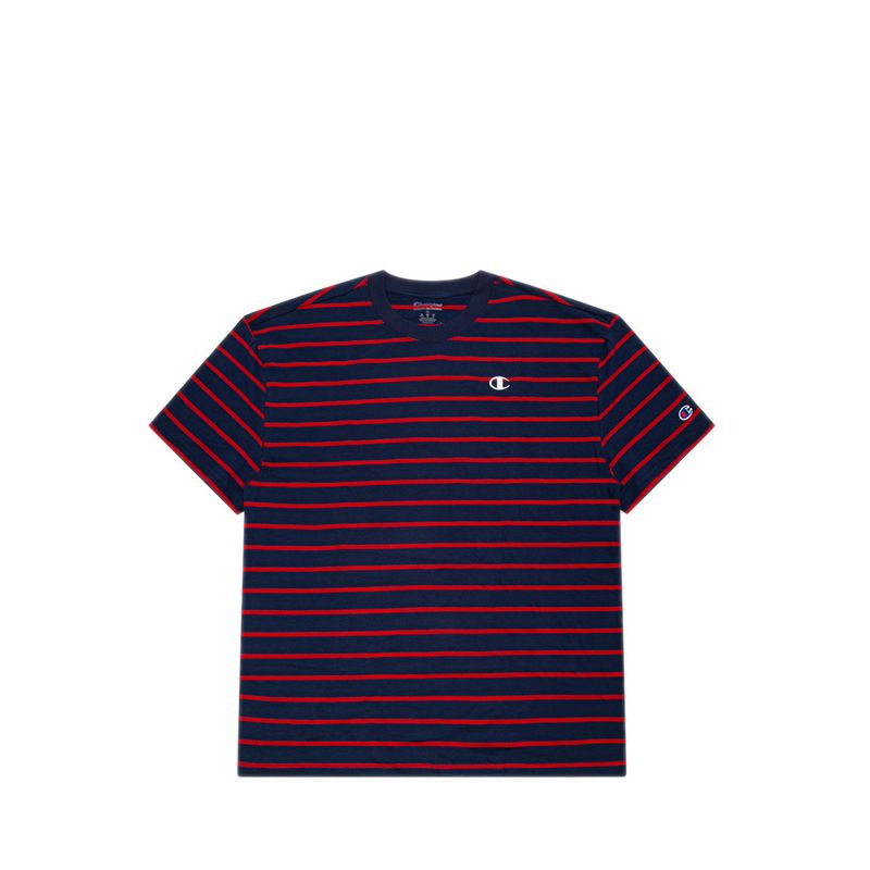 Men's Short Sleeve T-Shirt - Athletic Navy/Ripe Red