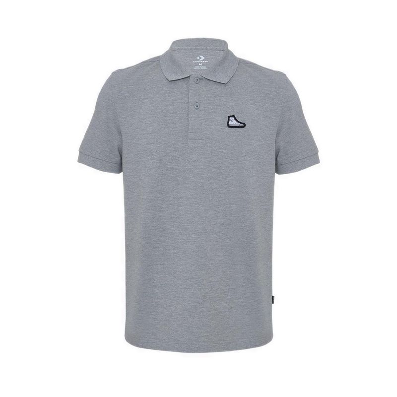 Sneaker Patch Men's Polo - Vintage Grey Heather