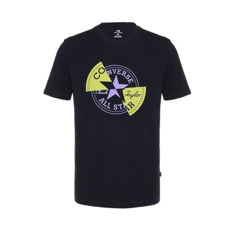 Distorted Patch Men's T-Shirt -  Black
