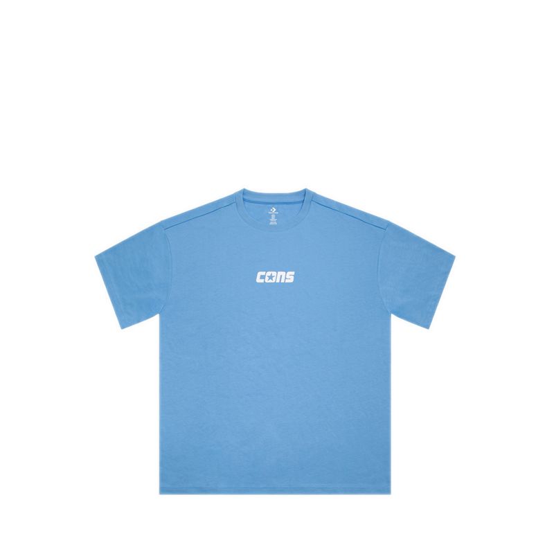 Converse One Star Men's Tee - Converse Light Blue