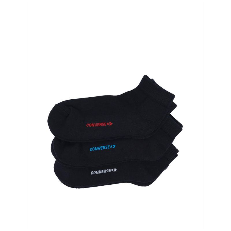 Ankle Unisex's Socks 3 Pairs - Black