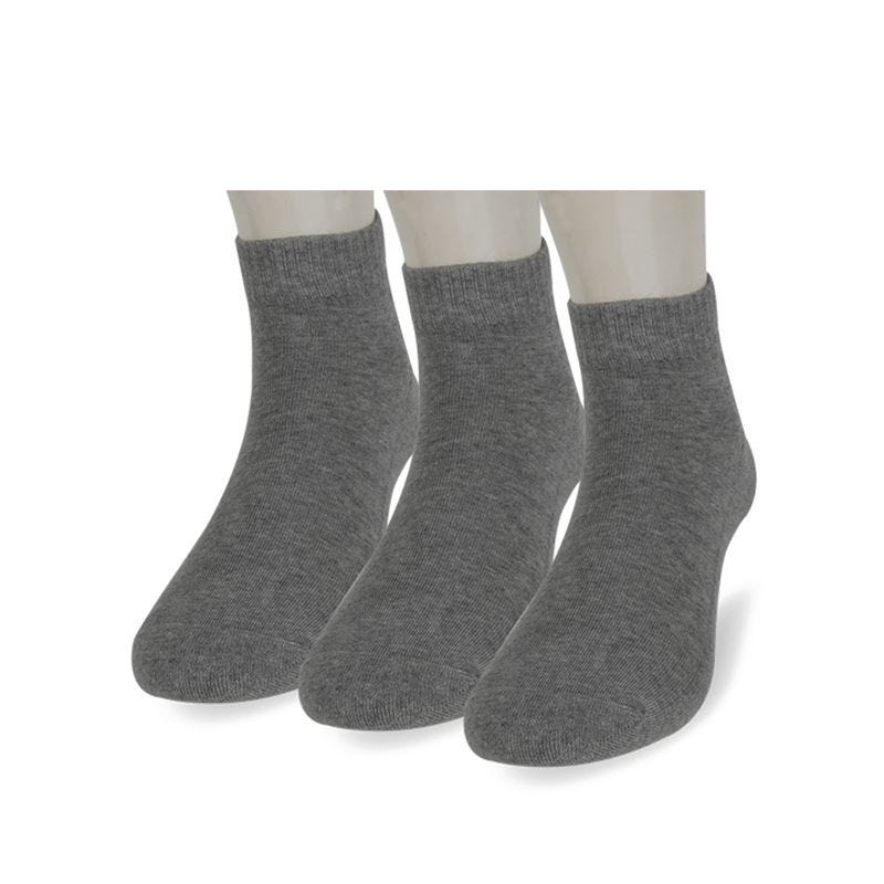 Ankle Men's Socks 3 Pairs - Grey