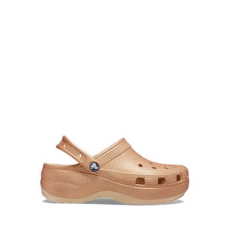 Crocs Classic Platform Glitter Clog Women - Shitake