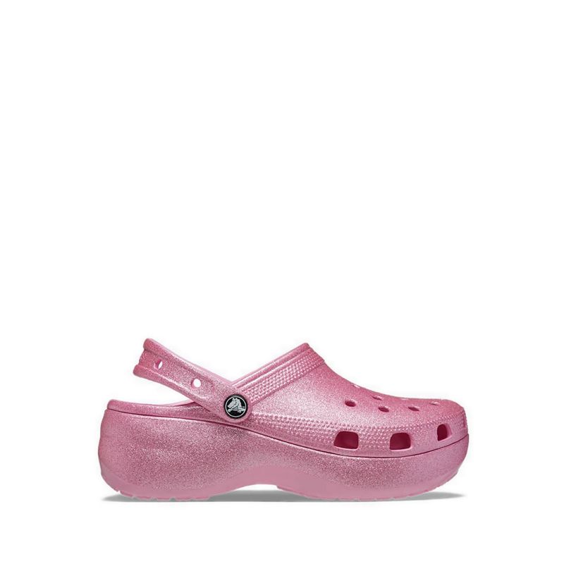 Classic Platform Glitter Women's Clog - Pink Tweed