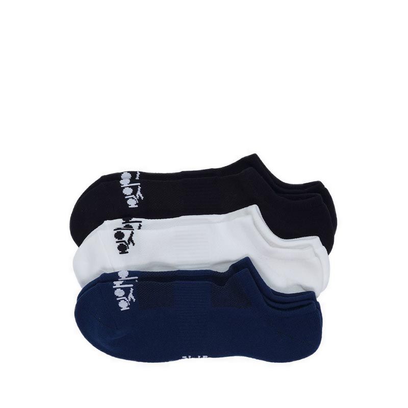 DIADORA Men's Running No Show Socks 3pr - WHITE