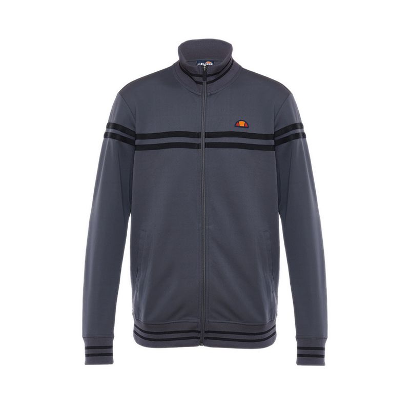 Stripe Men Jacket - Gun Metal