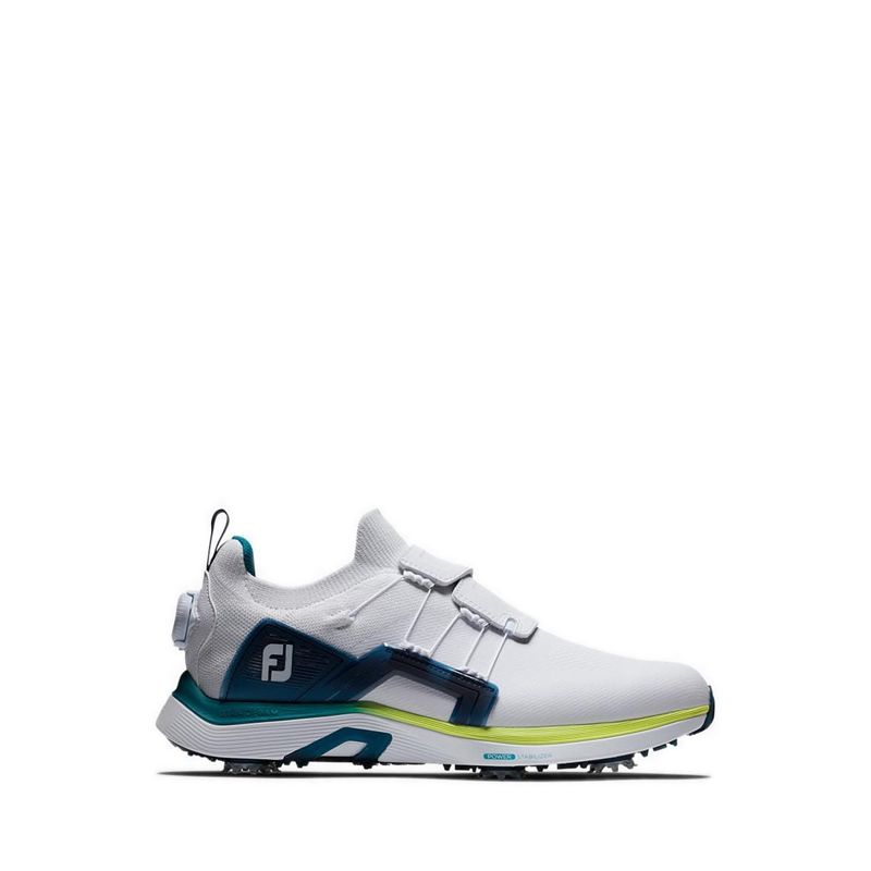 GOLF HYPERFLEX BOA SHOES MEN'S - WHITE/NAVY/LIME
