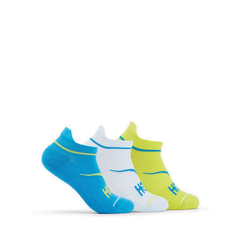 Unisex No Show Run Sock 3Pack - Diva Blue/Ice Water/Evening Primrose