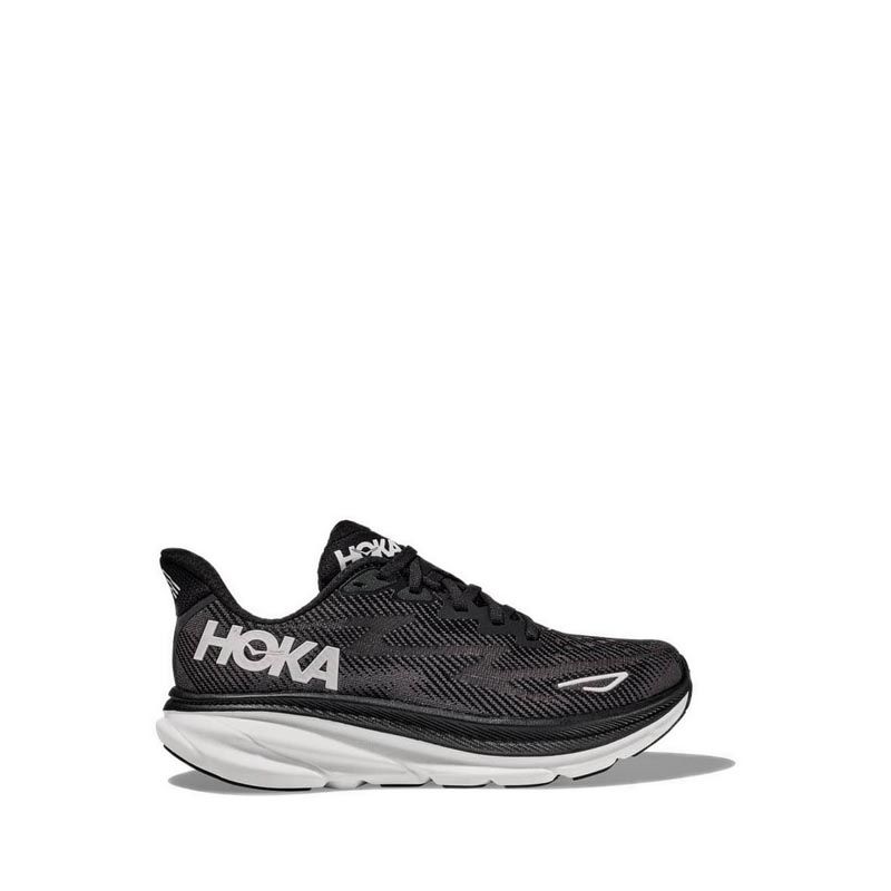Clifton 9 Men's Running Shoes - Black/White