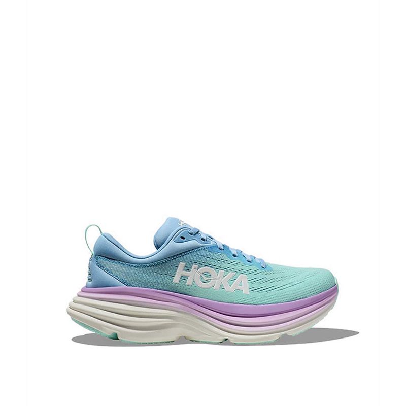 Bondi 8 Women's Running Shoes - Airy Blue/Sunlit Ocean