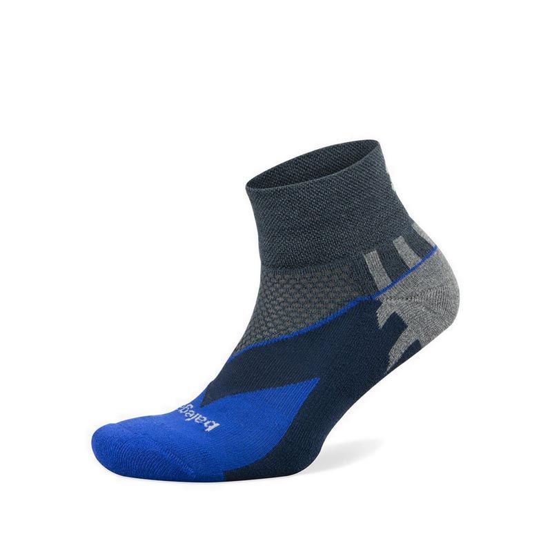 Balega Enduro V-Techquarter  Charcoal / Cobalt - Large