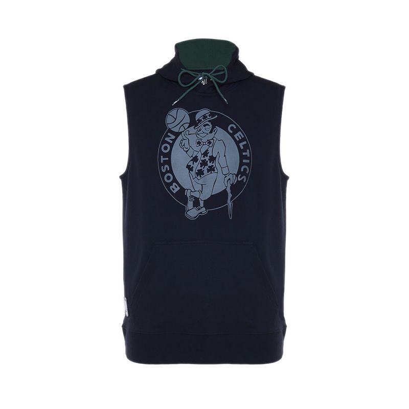 CELTICS SLEVELESS MEN'S HOODIE - BLACK