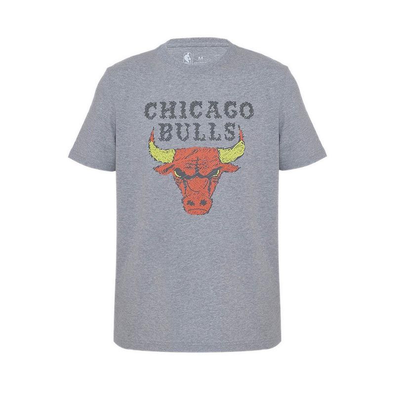 BULLS SKETCH TEE - MELANGE GREY