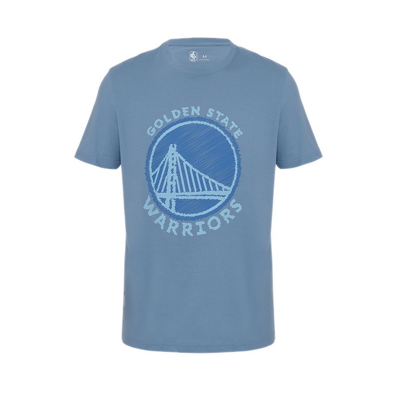 WARRIORS MEN'S TEE - FADED DENIM