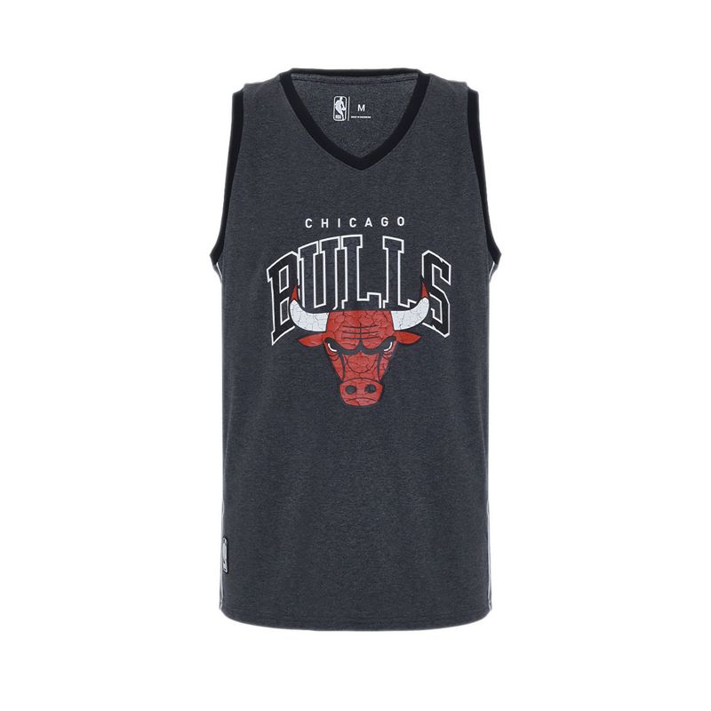 BULLS MUSCLE TEE WITH TRIMMING - MELANGE GREY