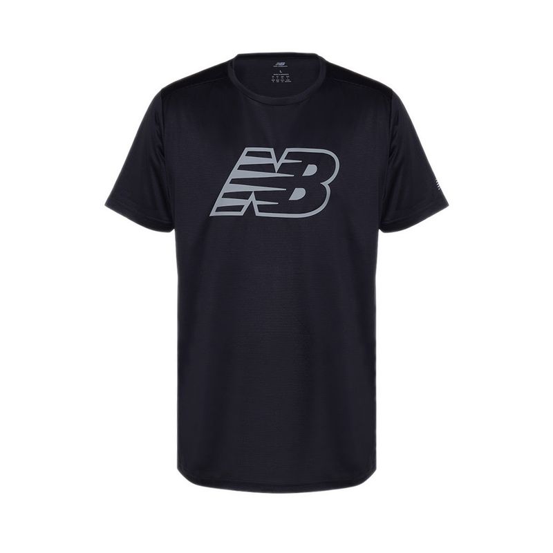 Printed Run Men's T-Shirt - Black