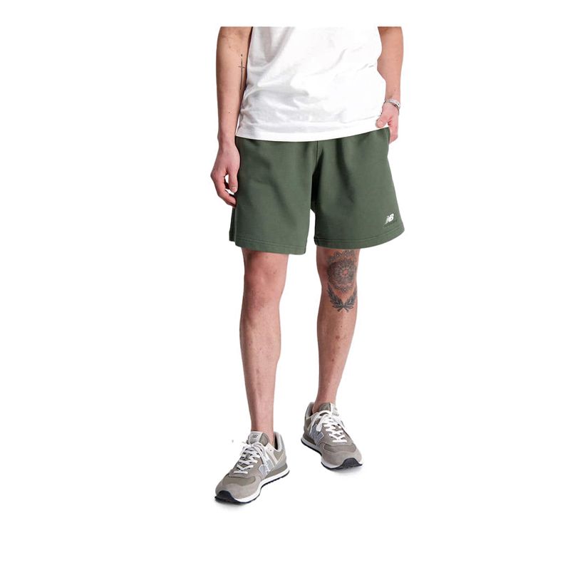 Athletics Remastered French Terry Mens Short - Olive