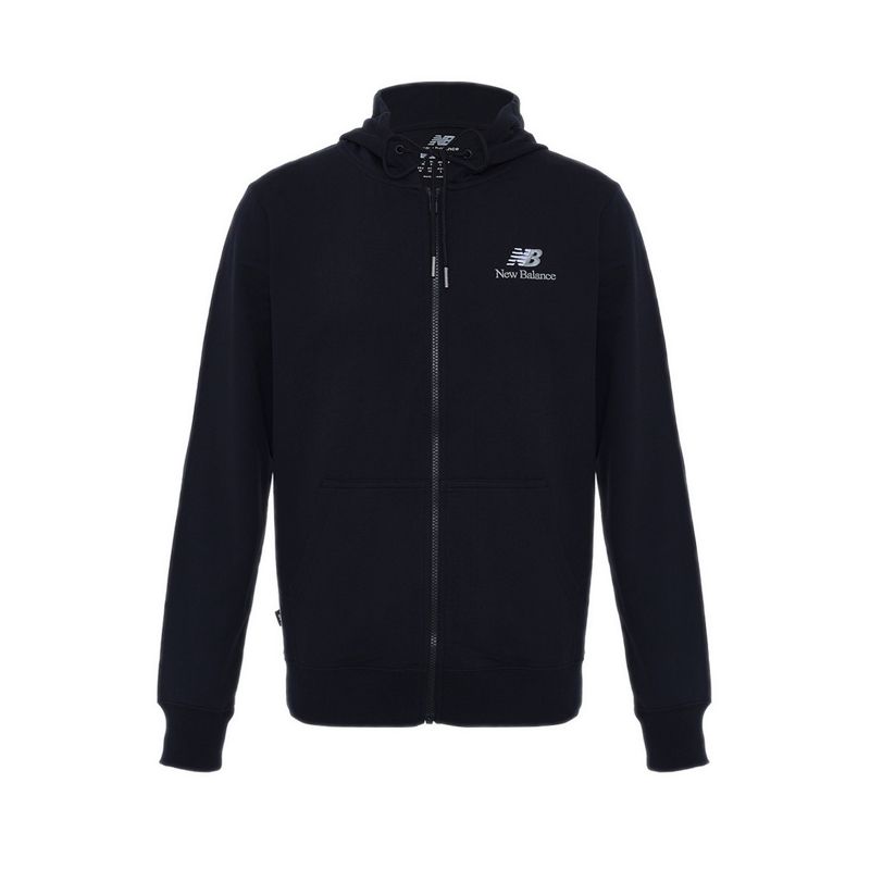 NB TNR Logo Men's Full Zip Hoodie - Black