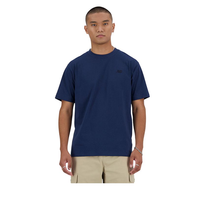 Athletic Cotton Men's T-shirt - Navy