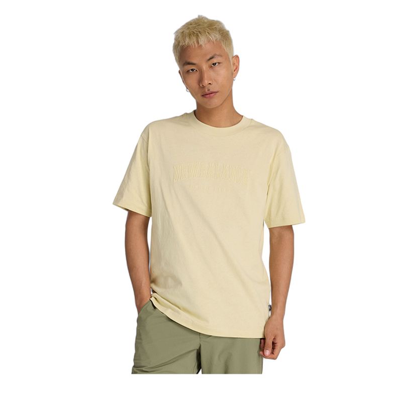 Embossed Varsity Jersey Men's T-shirt - Green