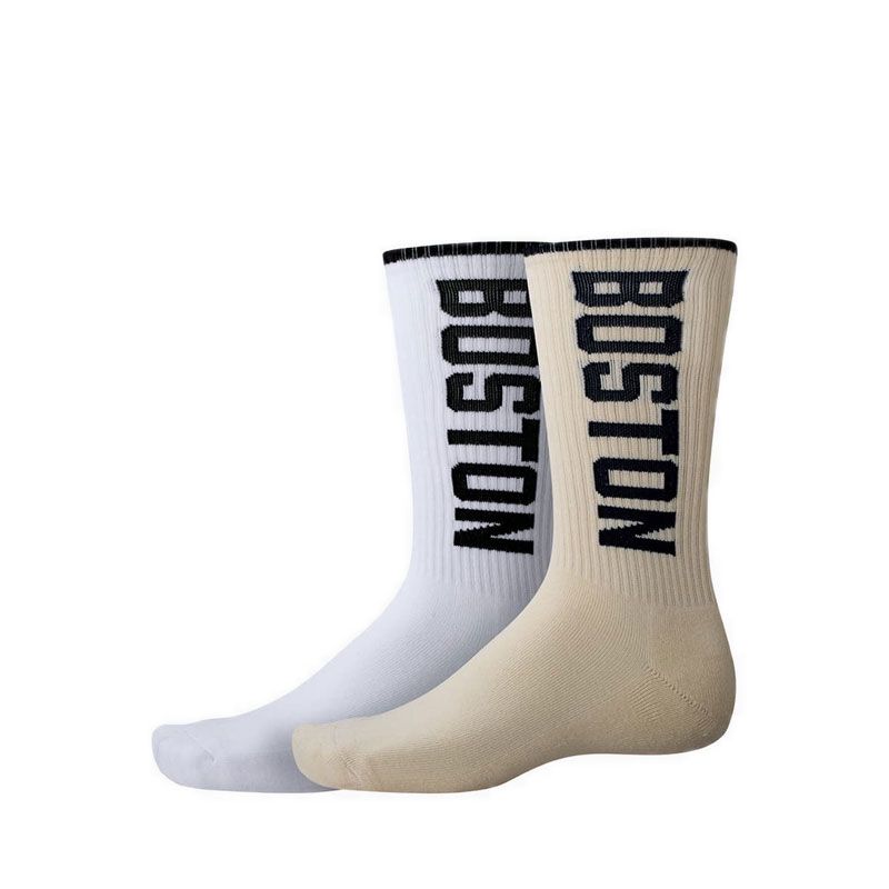 Boston Crew 2 Pack Unisex Socks - Beige