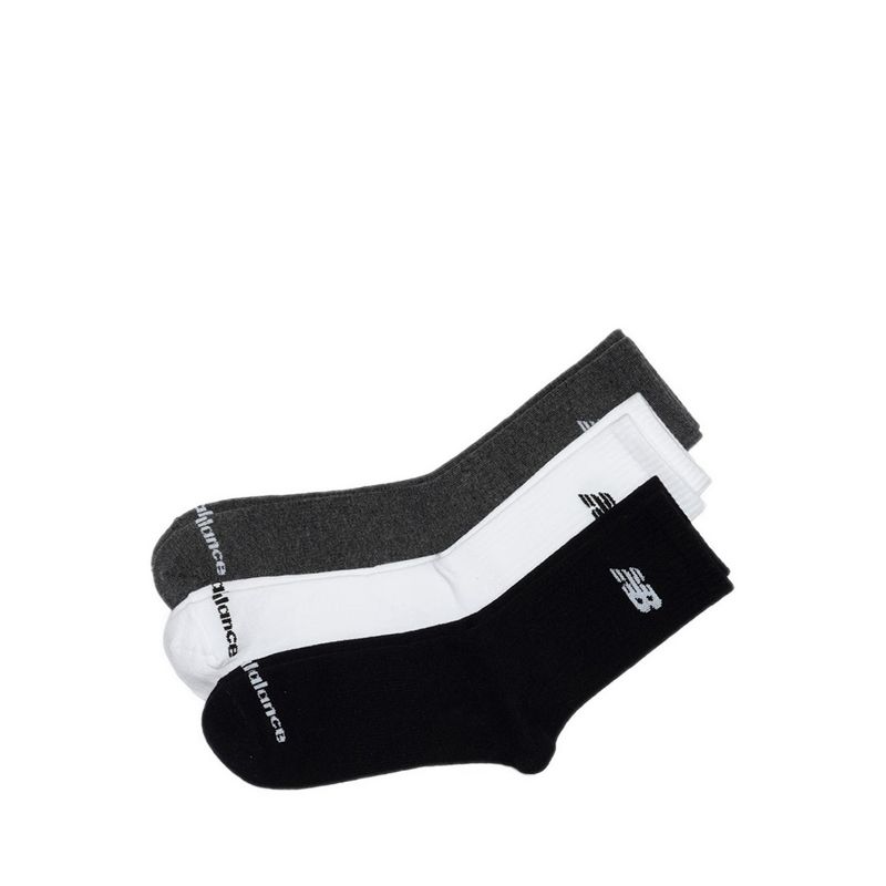 Everyday Lightweight Quarter Crew Unisex Socks 3 Pack - Multi