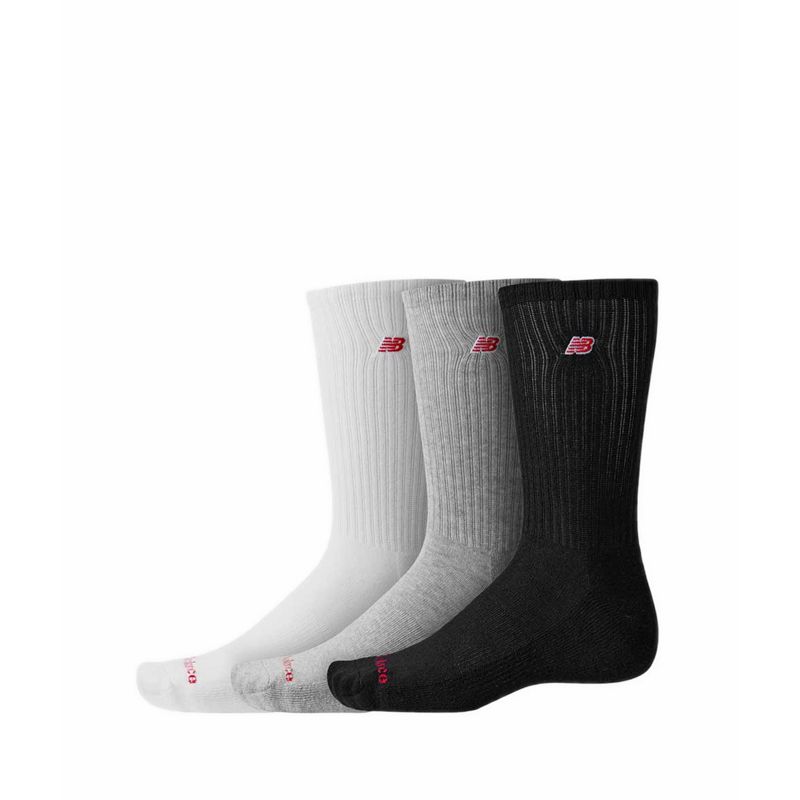 Patch Logo Crew 3 Pack Unisex's Socks - Multi