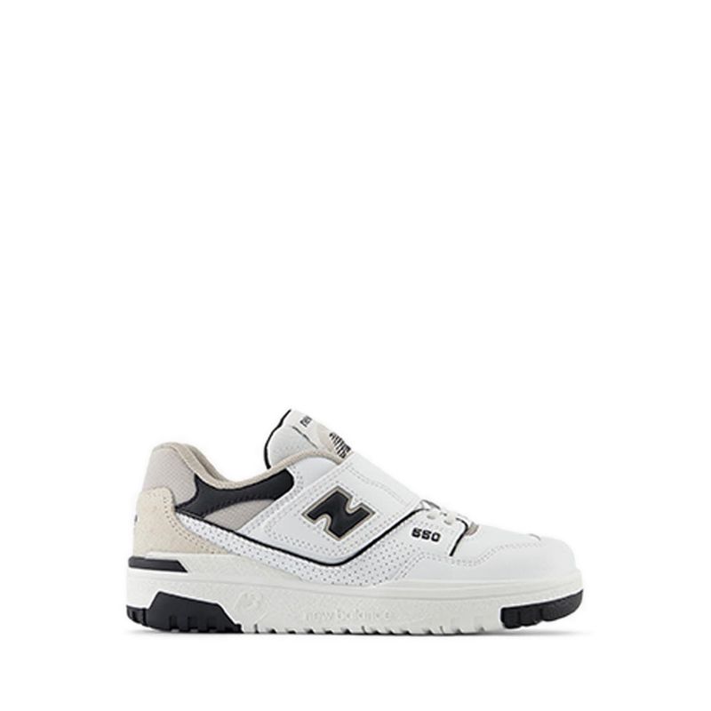 Bb550 Boys Sneakers Shoes - White/Black