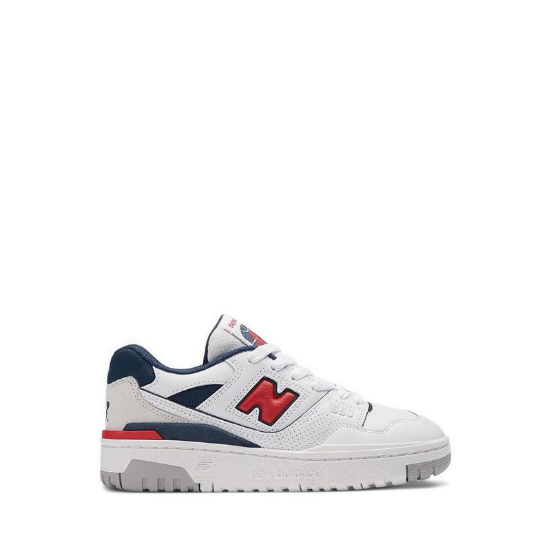 550 Sneakers Shoes - White/Navy/Red