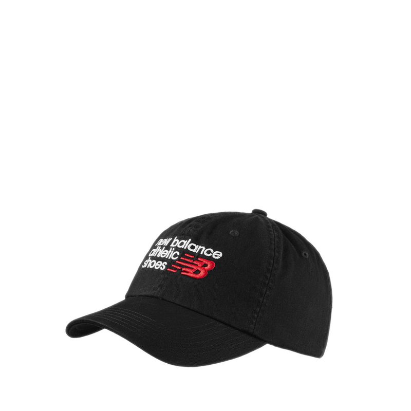 6 Panel  Athletic  Unisex's Hat - Black