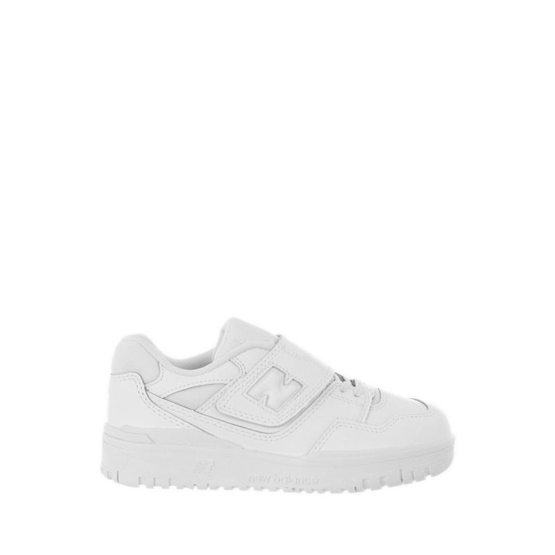 550 Bungee Lace with Top Strap Boys Sneakers Shoes - White