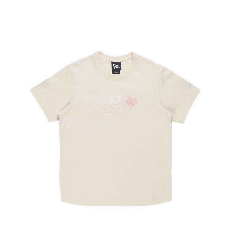 Ss Tee Floral 25Ss Neymet Women's T-Shirt - Chrome White