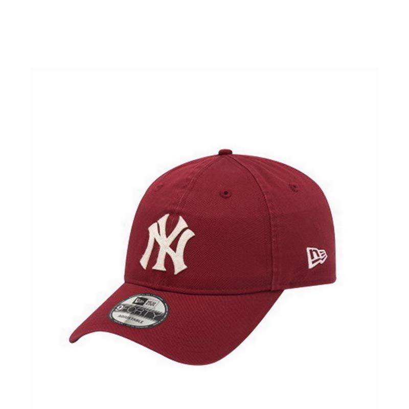 940 Unstructured Washed Felt New York Yankees Men's Cap - Burgundy