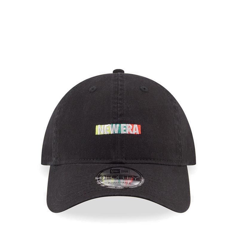 940Unst Colorful Bar Men's Cap - Black