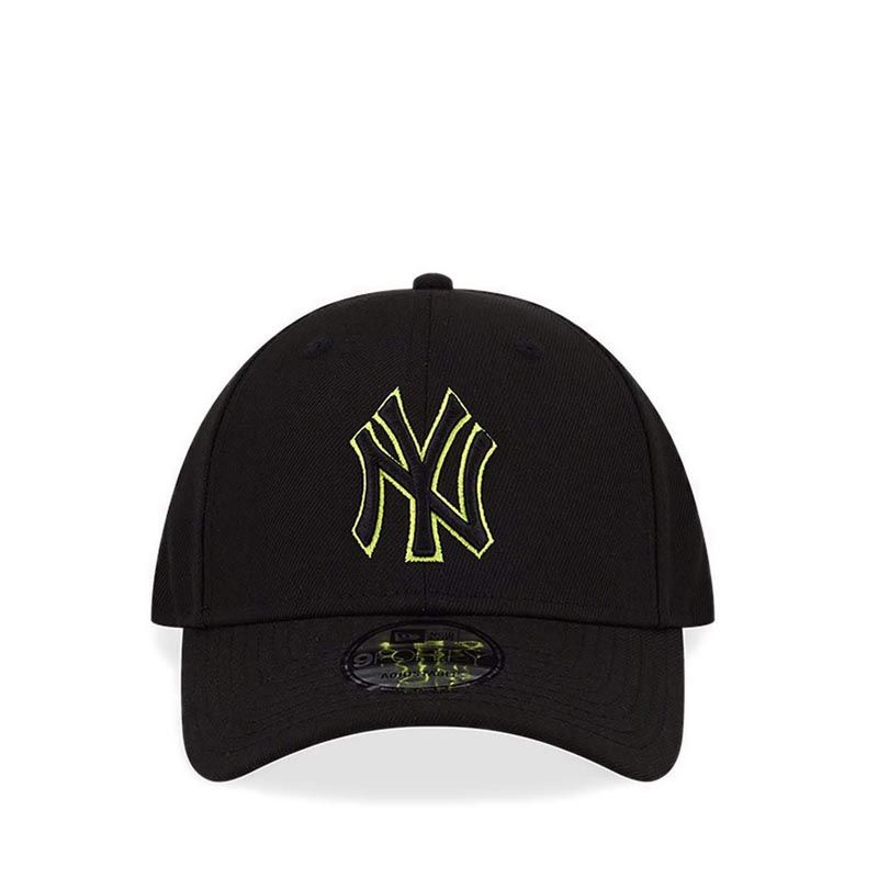 940 NEON OUTLINE NEYYAN MEN'S CAP - BLACK