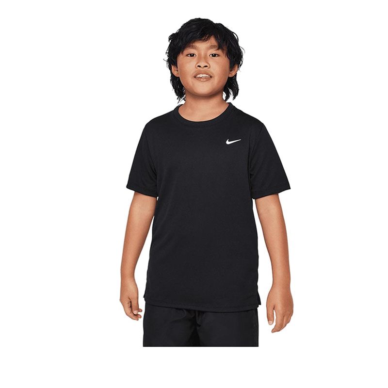 Dri-FIT Miler Big Kids' (Boys') Short-Sleeve Training Top - Black