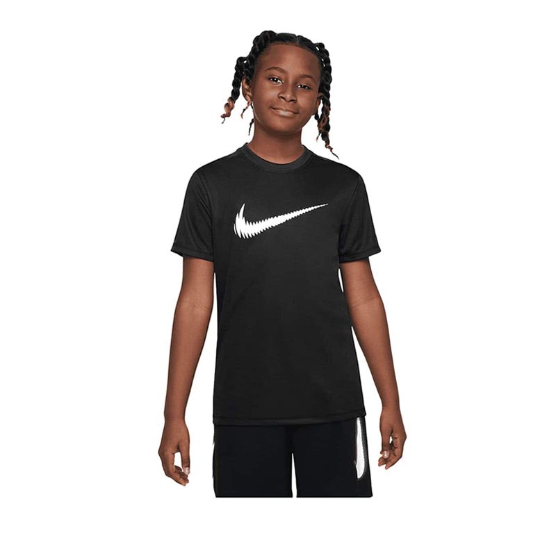 Trophy23 Big Kids' Dri-FIT Short-Sleeve Top - Black