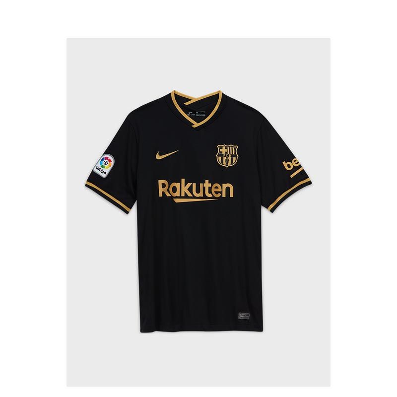 Breathable FC Barcelona 2020/21 Stadium Away Men's Jersey - Black
