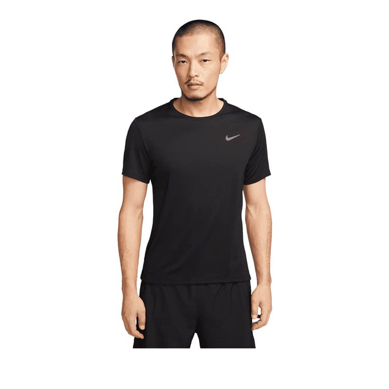 Dri-FIT UV Miler Men's Short-Sleeve Running Top - Black