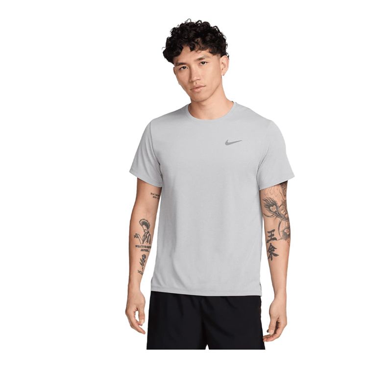 Dri-FIT UV Miler Men's Short-Sleeve Running Top - Grey